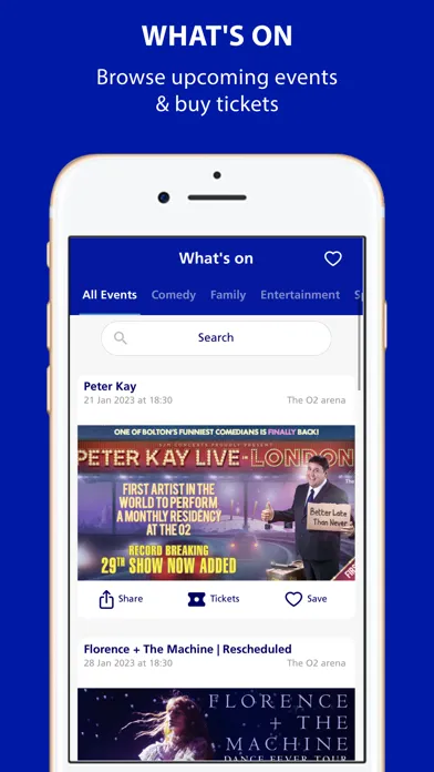 The O2 Venue App 스크린샷