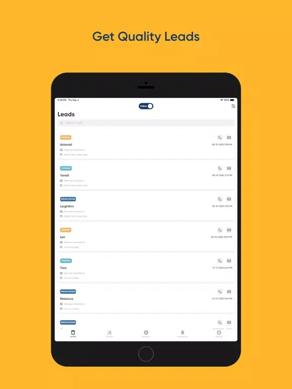 Same Day Pros : Pro App iPad 應用截圖