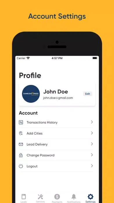 Same Day Pros : Pro App應用截圖