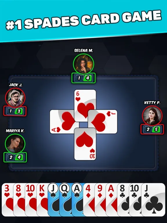 Spades Classic Card Games iPad  스크린샷