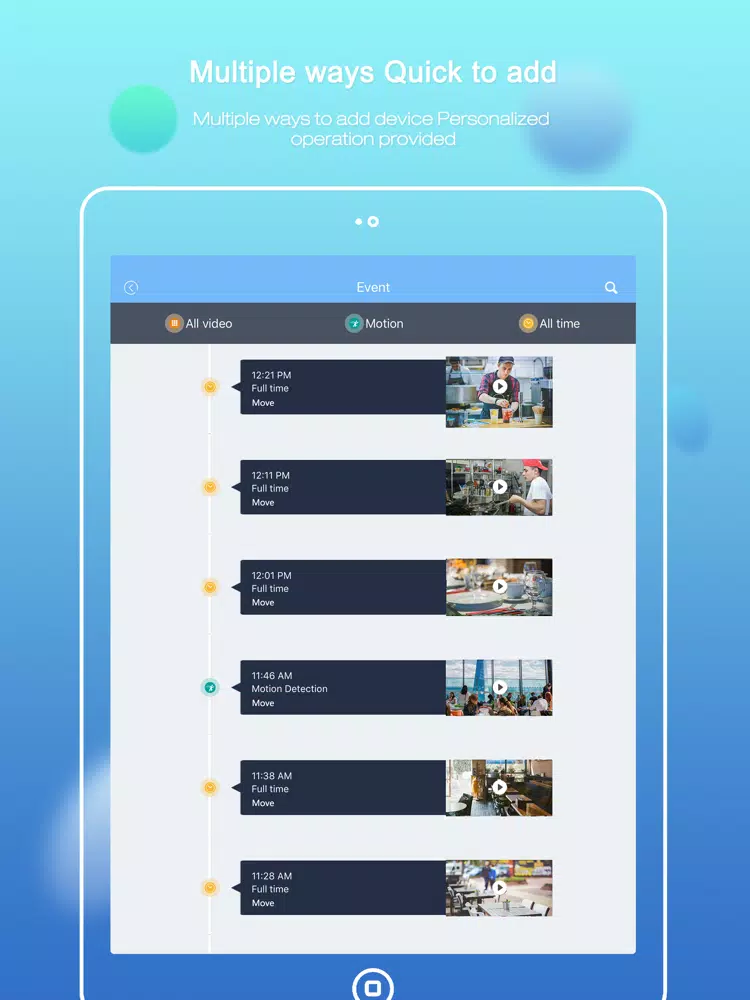 Tangkapan layar ADCloud iPad 