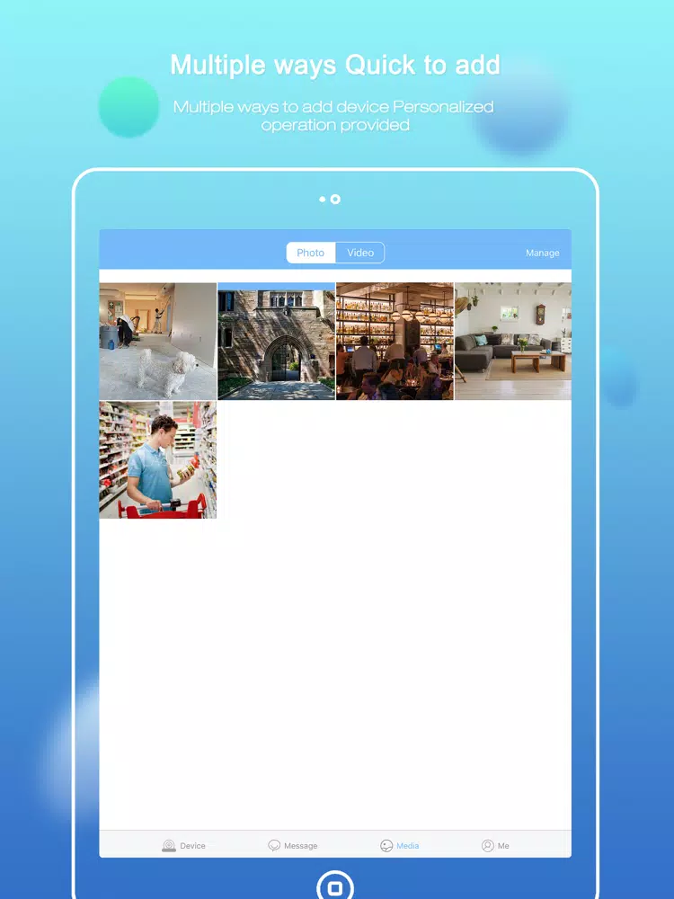 Tangkapan layar ADCloud iPad 