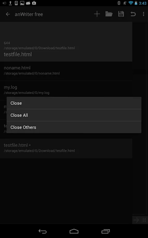 anWriter free سکرین شاٹس