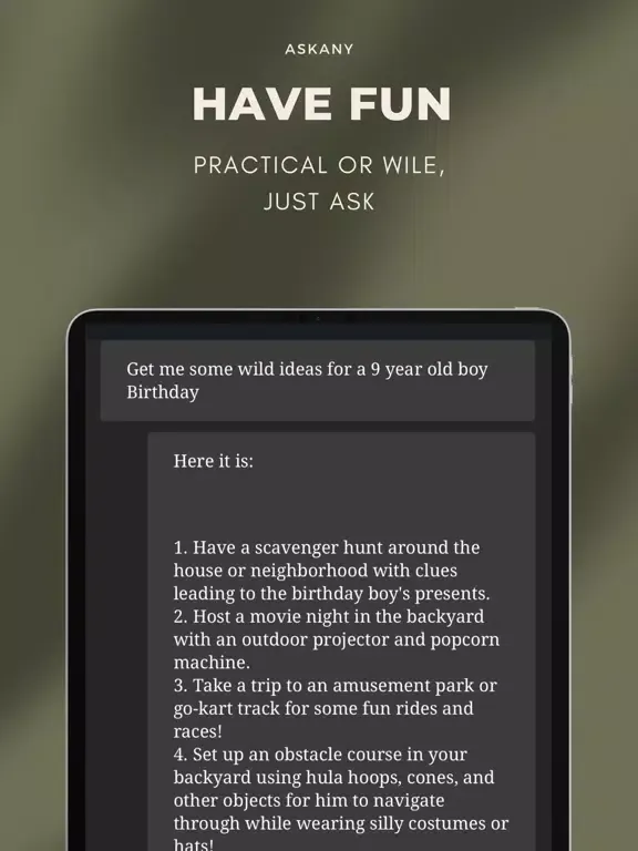 Tangkapan layar ASKANY iPad 