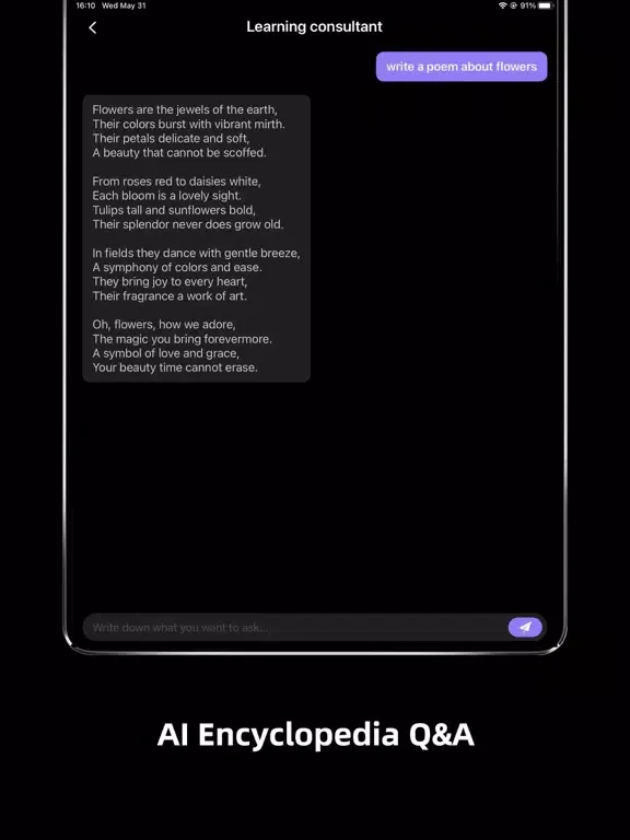 Chat AI-Ask AI Open Bot iPad Screenshots
