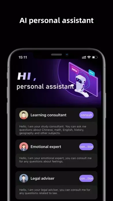 Chat AI-Ask AI Open Bot Screenshots