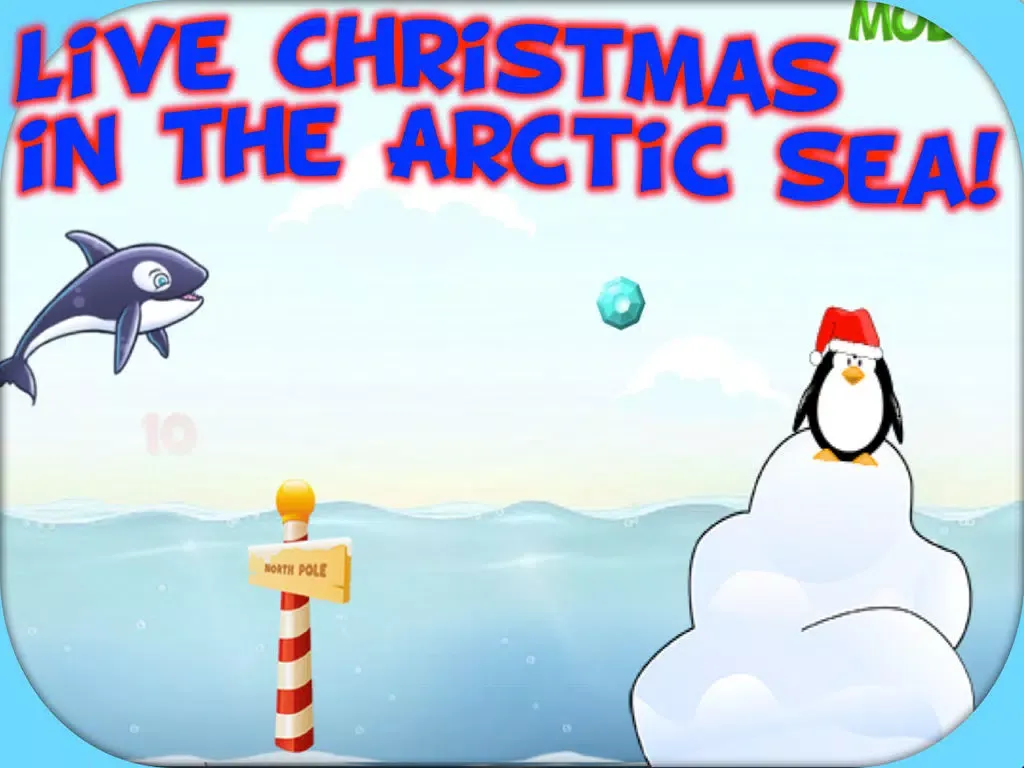 Tangkapan layar Sea Fish Ride - Christmas Swim Race Underwater iPad 