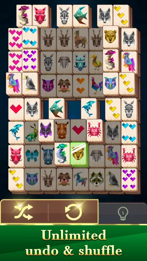 Tangkapan skrin Mahjong Classic