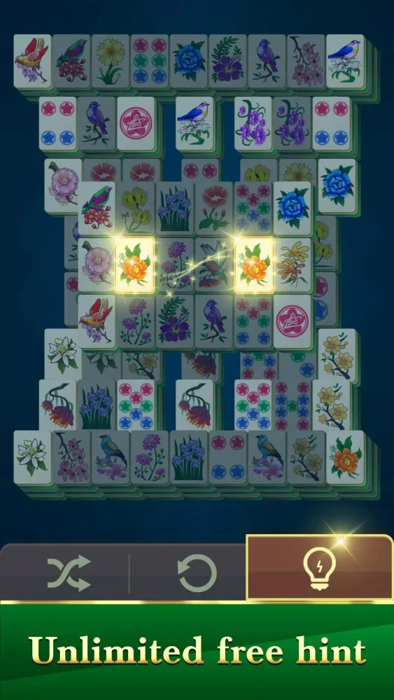 Tangkapan skrin Mahjong Classic