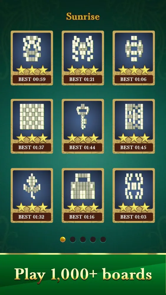 Tangkapan skrin Mahjong Classic