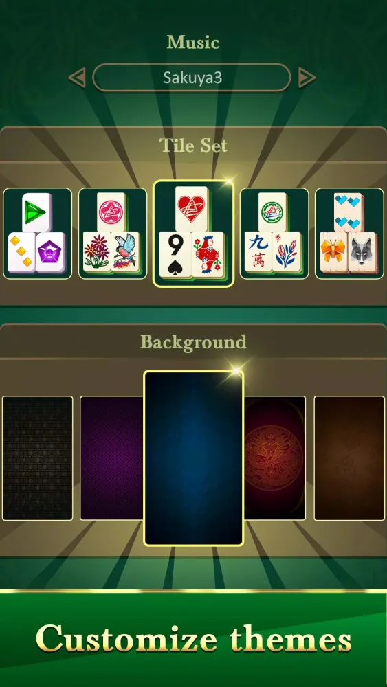 Tangkapan skrin Mahjong Classic