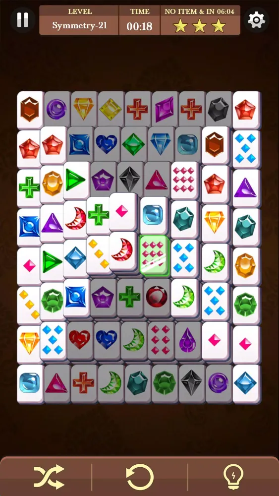 Tangkapan skrin Mahjong Classic