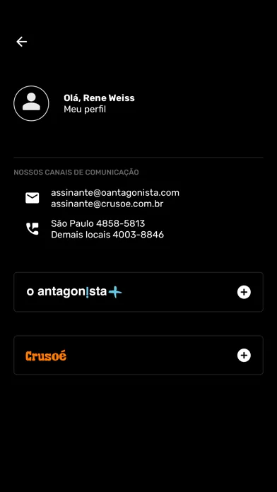 Tangkapan skrin Antagonista + Crusoé