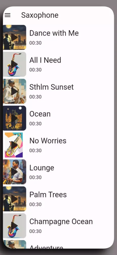 Saxophone Sounds Tones App应用截图