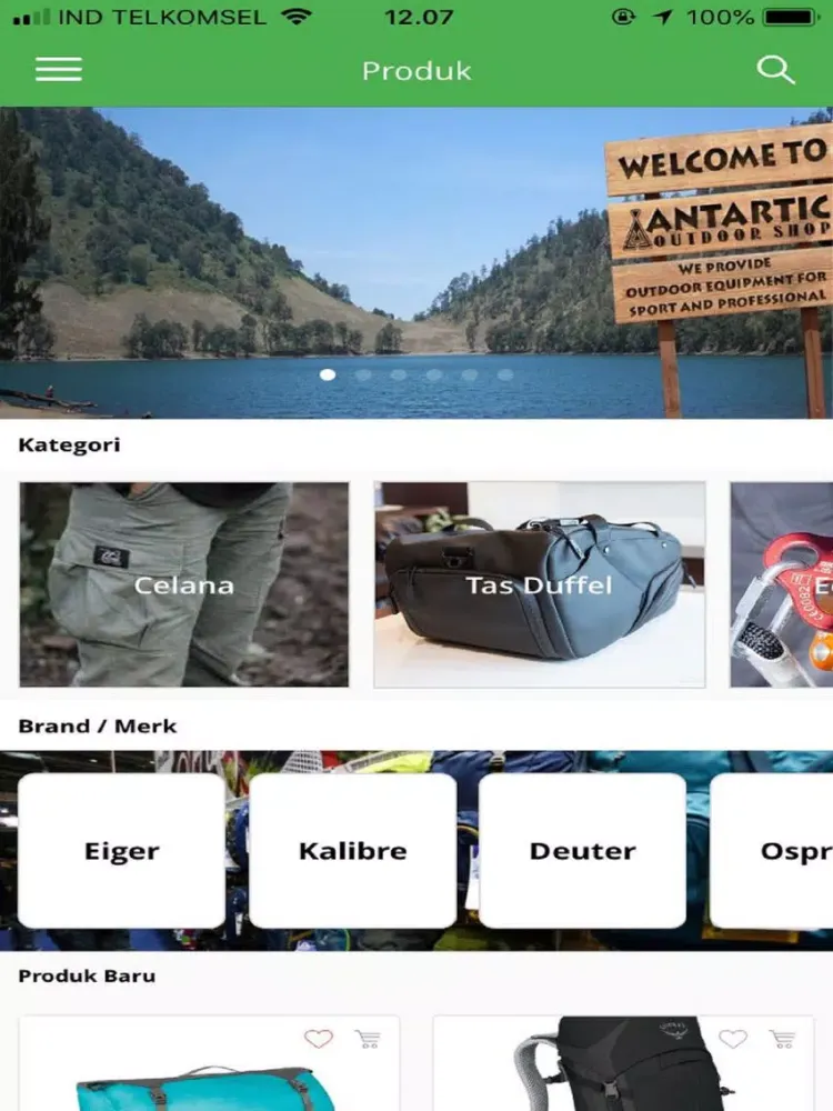 Antartic Outdoor Shop iPad  স্ক্রিনশট