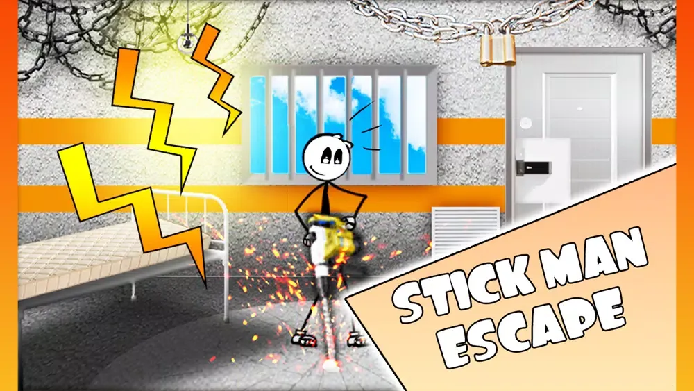 ภาพหน้าจอของ Stick Prison Jail-Break Escape