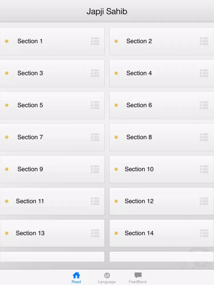 Zrzuty ekranu Japji Sahib Nitnem 1.2 iPad 