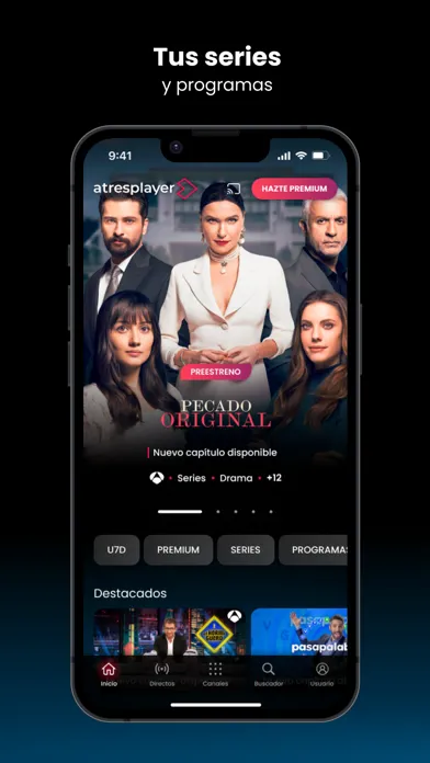Zrzuty ekranu atresplayer: Series y Noticias