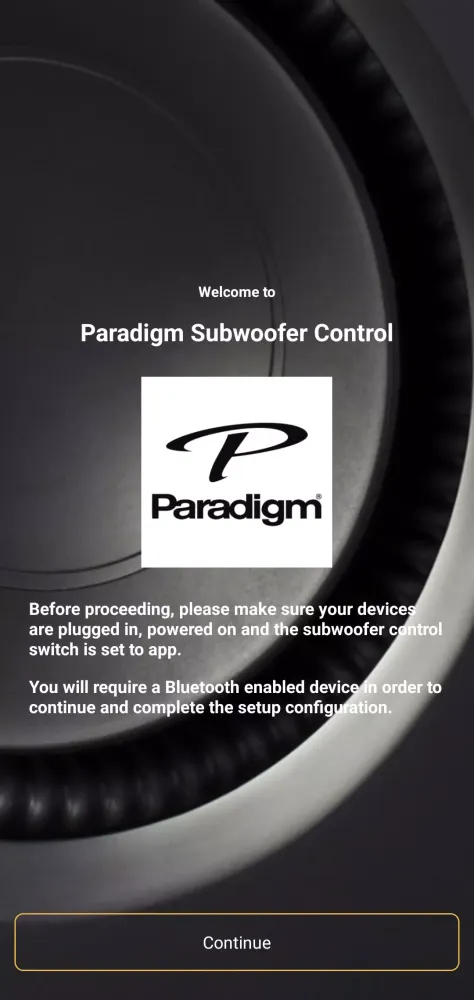 Paradigm Subwoofer Control應用截圖