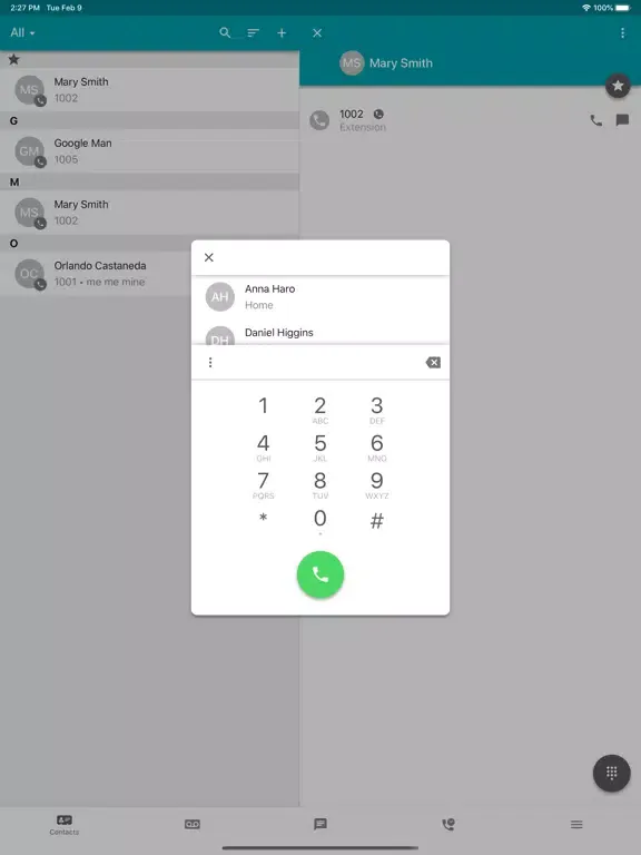 Anthem VoIP iPad  Ekran Görüntüleri