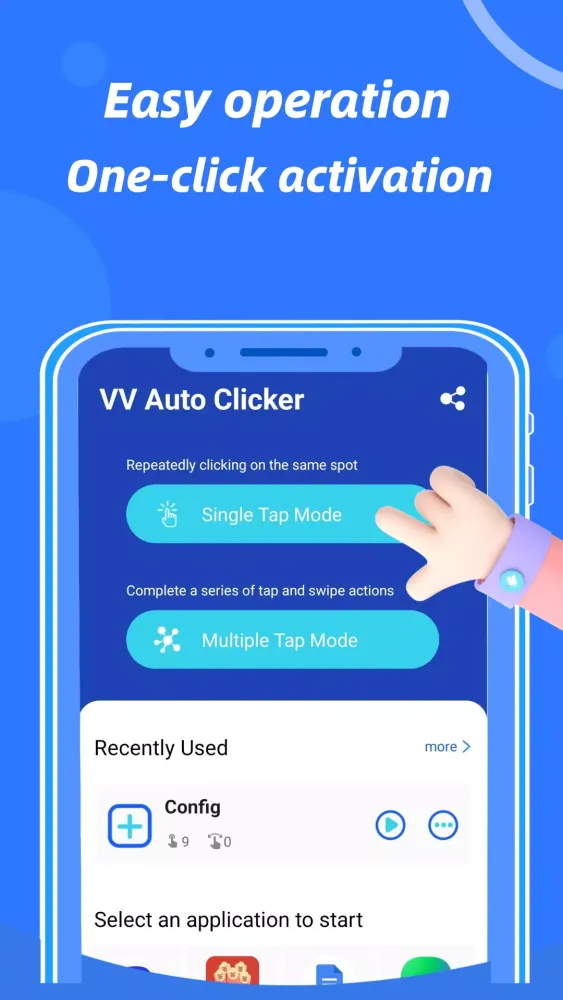 Tangkapan layar VV Auto Clicker：Auto Tapper