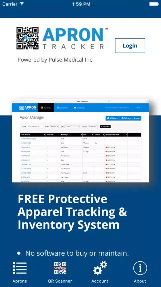 Apron Tracker سکرین شاٹس