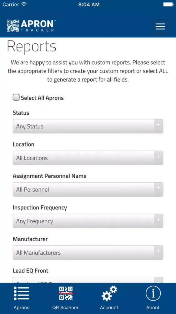 Apron Tracker سکرین شاٹس