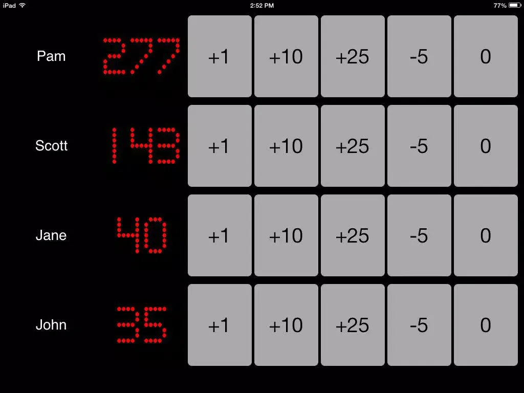 ภาพหน้าจอของ Scorekeeper Pro - Keep Score for Dice, Card, Board and Sports Games! iPad 