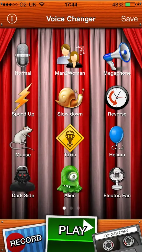 ภาพหน้าจอของ Voice Changer Lite
