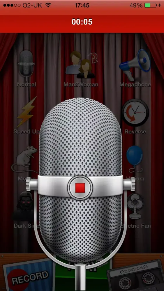 ภาพหน้าจอของ Voice Changer Lite