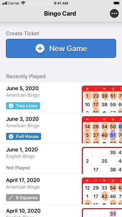 تصاویر Bingo Card - Ticket Generator