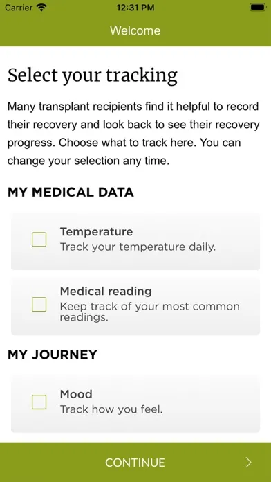 My Transplant Tracker應用截圖