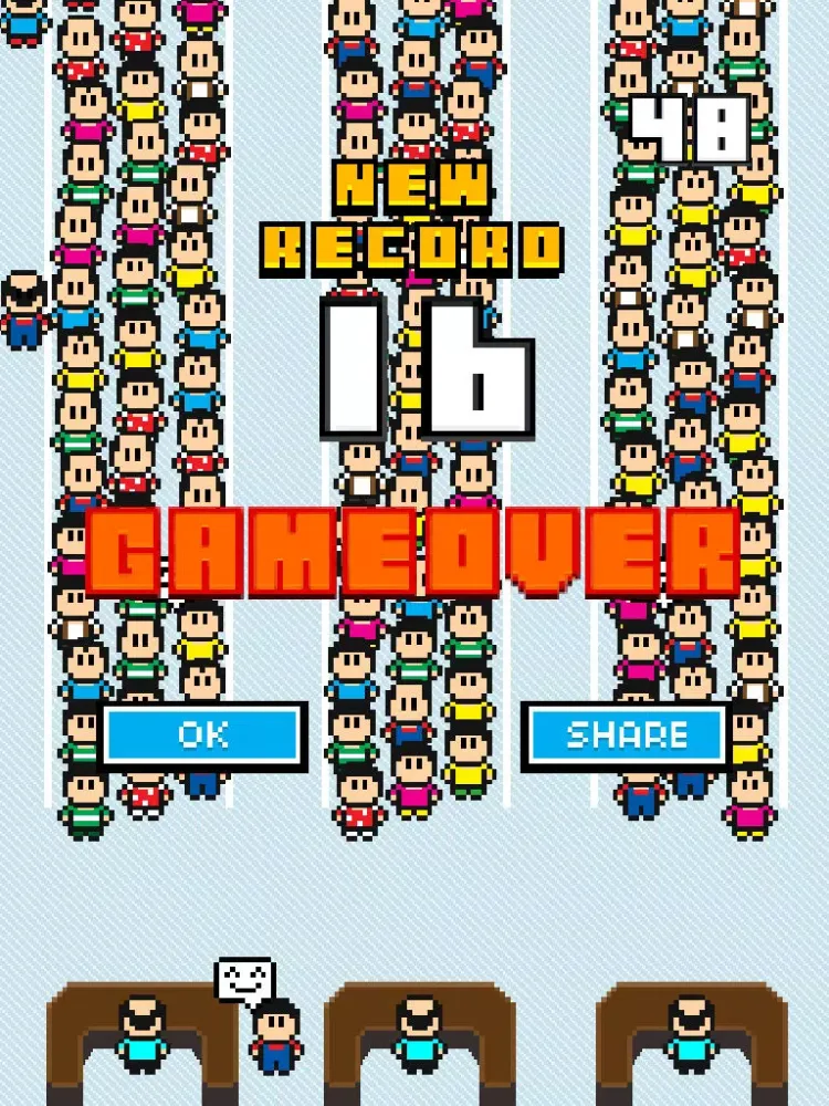Tangkapan layar The Queue iPad 