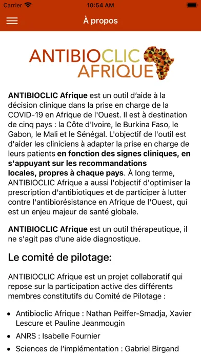 Capturas de pantalla de Antibioclic Afrique