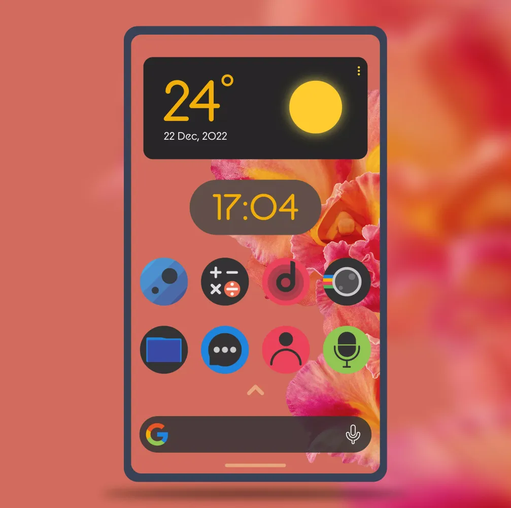 Lumos Dark Rounded Icon Pack 스크린샷