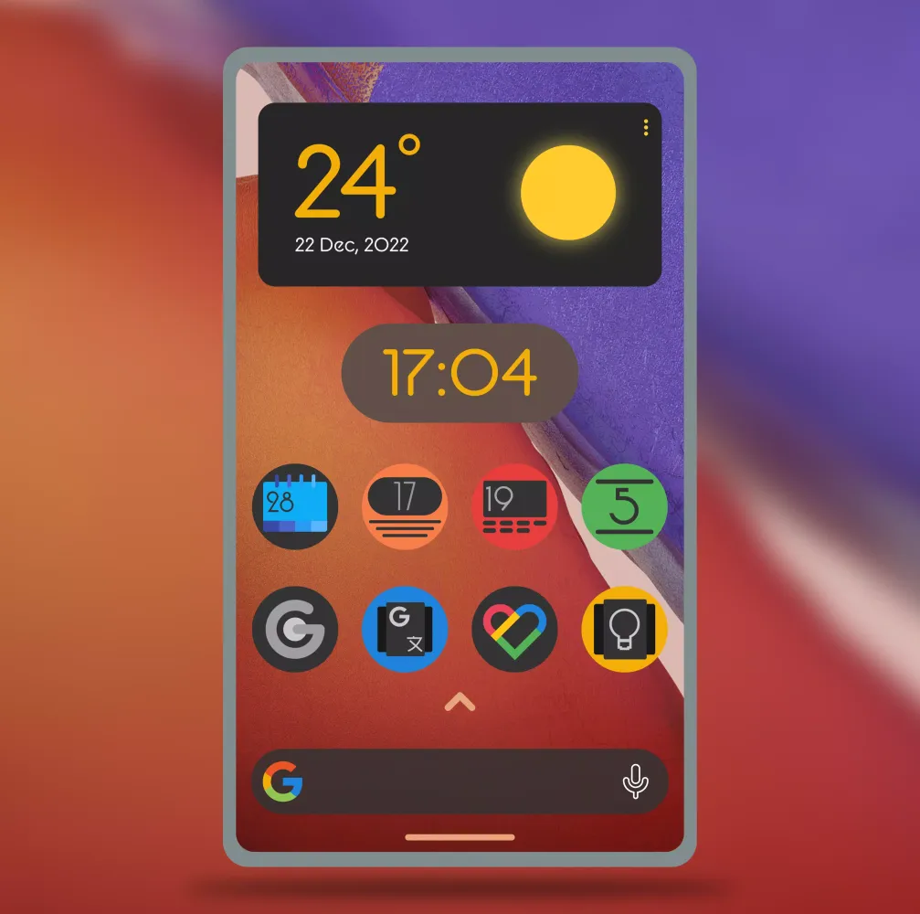 Lumos Dark Rounded Icon Pack 스크린샷