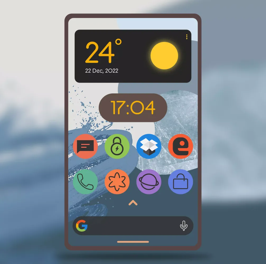 Lumos Dark Rounded Icon Pack 스크린샷