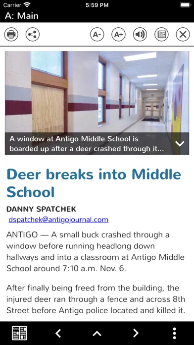 Screenshot di Antigo Daily Journal