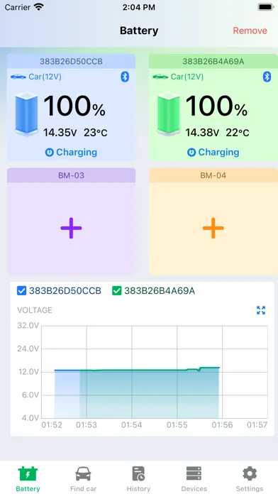 Скриншоты Battery Tracker Plus