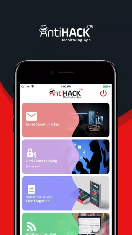 Zrzuty ekranu Cybersecurity App by AntiHACK