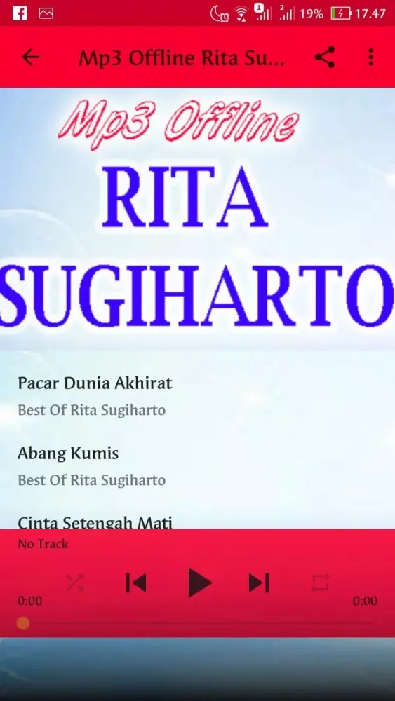 Mp3 Offline Bunda Rita Sugiart スクリーンショット