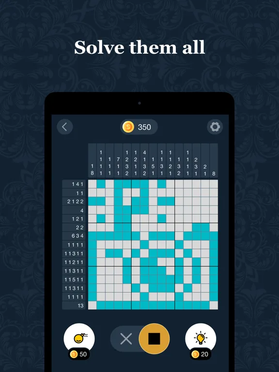 Capturas de pantalla de ArtCross: Nonogram Puzzles iPad 