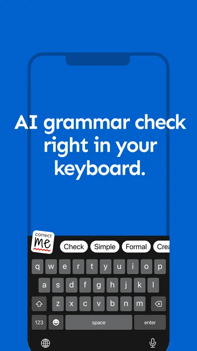 Correct me: AI writing helper应用截图