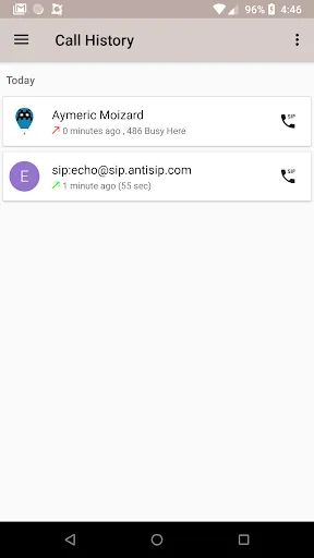 Capturas de tela do Voip By Antisip (+Video)