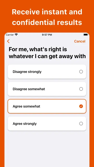 Zrzuty ekranu Antisocial Personality D. Test