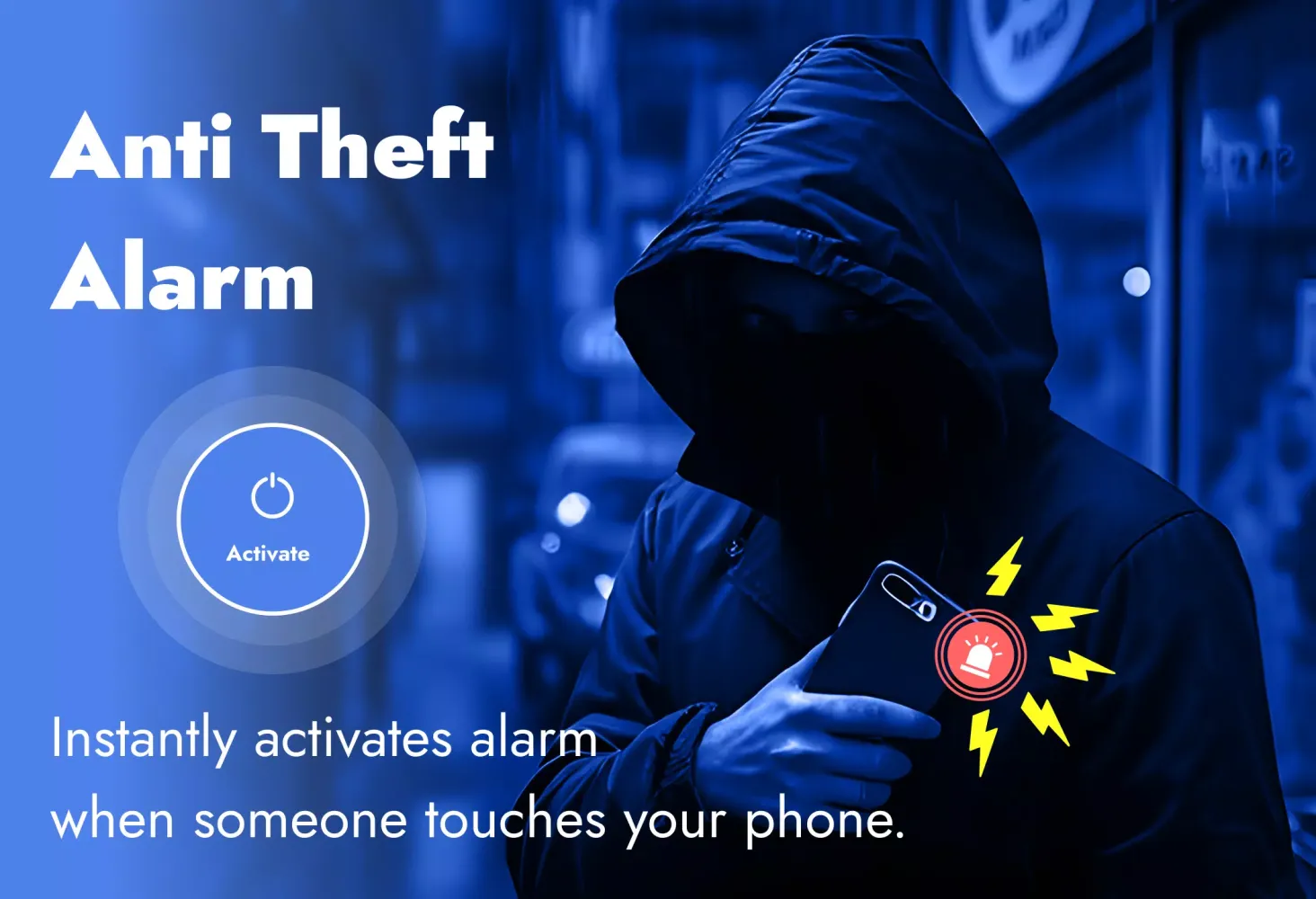 Anti-Theft & Phone Touch Alarm Screenshots
