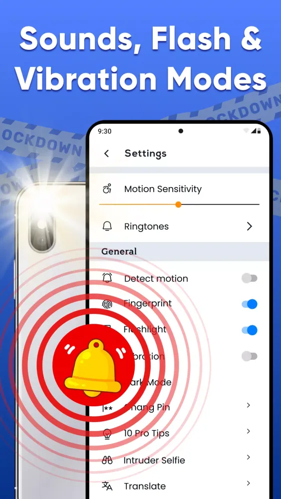 Ảnh chụp màn hình của Don't Touch My Phone Antitheft