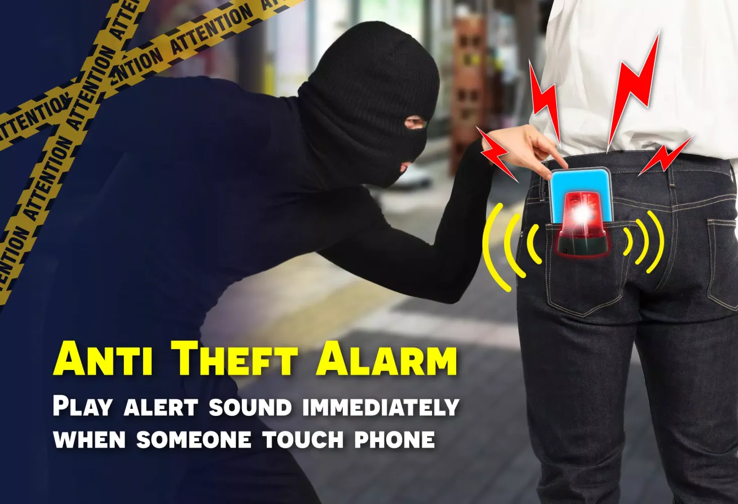Tangkapan layar Anti Theft: Don't touch phone