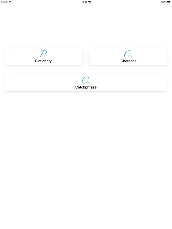 Capturas de tela do Game Night Word Generator iPad 