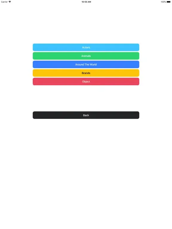 Capturas de tela do Game Night Word Generator iPad 